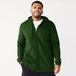 Big & Tall Tek Gear® Ultra Soft Fleece Hoodie -Outdoor Clothing Sales 4957647 Artillery Green