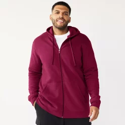 Big & Tall Tek Gear® Ultra Soft Fleece Hoodie -Outdoor Clothing Sales 4957647 Rustic Berry