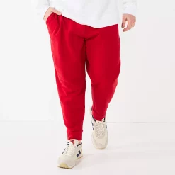 Big & Tall Tek Gear® Ultra Soft Fleece Joggers -Outdoor Clothing Sales 4957793 Cherry Cocktail