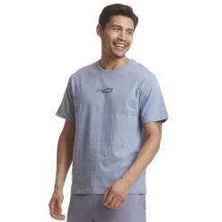 Men's Spalding Split Logo Tee -Outdoor Clothing Sales 4972108 Forever Blue Heather