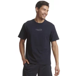 Men's Spalding Split Logo Tee -Outdoor Clothing Sales 4972108 Navy