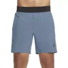 Men's Skechers® GO WALK 7-in Movement Shorts -Outdoor Clothing Sales 4981353 Smoke Blue