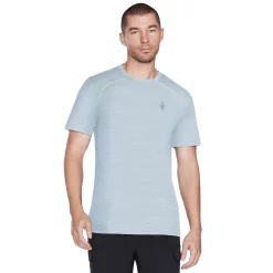 Men's Skechers® GO WALK On The Road Tech Tee -Outdoor Clothing Sales 4981355 Blue Fog White