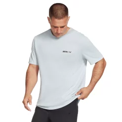 Men's Skechers® GO-Dri Premium Tee -Outdoor Clothing Sales 4981362 Blue Fog White