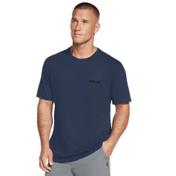 Men's Skechers® GO-Dri Premium Tee -Outdoor Clothing Sales 4981362 Navy Blue Iris