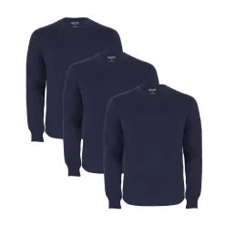 Men's Smith's Workwear 3-pack Regular-Fit Quick-Dry Crewneck Tees -Outdoor Clothing Sales 4982037 Dark Navy