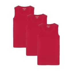 Men's Smith's Workwear 3-pack Regular-Fit Quick-Dry Tanks -Outdoor Clothing Sales 4982040 Team Red