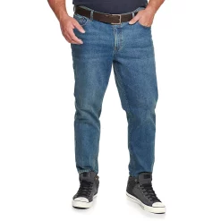Big & Tall Sonoma Goods For Life® Regular Fit Tapered Jeans -Outdoor Clothing Sales 4999766 Dark Vintage