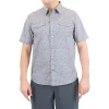 Men's Mountain and Isles Regular-Fit Chambray Floral Snap-Front Shirt -Outdoor Clothing Sales 5008645