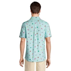 Men's Lands' End Classic-Fit Sail Rigger Oxford Button-Down Shirt -Outdoor Clothing Sales 5014160 ALT