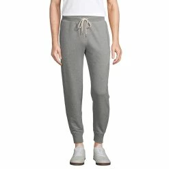 Men's Lands' End Relaxed-Fit French Terry Jogger Pants -Outdoor Clothing Sales 5014192 Cement Heather