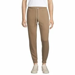 Men's Lands' End Relaxed-Fit French Terry Jogger Pants -Outdoor Clothing Sales 5014192 Khaki