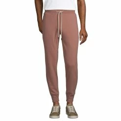 Men's Lands' End Relaxed-Fit French Terry Jogger Pants -Outdoor Clothing Sales 5014192 Mauve Quartz