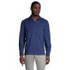 Men's Lands' End Traditional-Fit Textured Camp-Collar Button-Down Shirt -Outdoor Clothing Sales 5015394 Deep Sea Navy