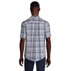 Men's Lands' End Traditional-Fit Linen Button-Down Shirt -Outdoor Clothing Sales 5015886 ALT