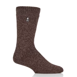 Men's Heat Holders Thermal Twist Crew Socks -Outdoor Clothing Sales 5023542 Brown