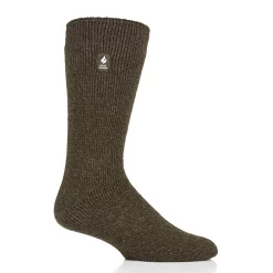 Men's Heat Holders Thermal Twist Crew Socks -Outdoor Clothing Sales 5023542 Green