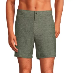 Men's Lands' End 7-inch Sunset Swim Shorts -Outdoor Clothing Sales 5028310 Moss Space Dye