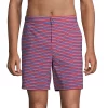 Men's Lands' End 7-inch Sunset Swim Shorts -Outdoor Clothing Sales 5028310 Red Blue Stripe