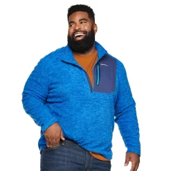 Big & Tall Eddie Bauer Cloud Regular-Fit Quarter-Zip Pullover Jacket -Outdoor Clothing Sales 5070259 Royal Blue