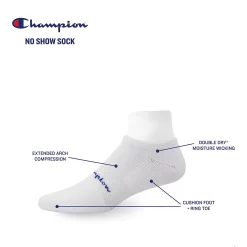 Men's Champion® 3-pack Compression No-Show Sport Socks -Outdoor Clothing Sales 5088355 ALT