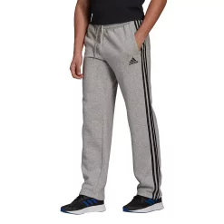 Big & Tall adidas Essentials Fleece Pants -Outdoor Clothing Sales 5097427 Gray Black