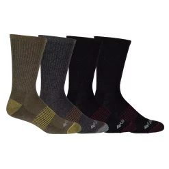 Men's Columbia 4-pack Heather Ribbed Half-Cushioned Crew Socks -Outdoor Clothing Sales 5106325 Green Grey Assorted