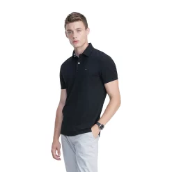 Men's Tommy Hilfiger Justin Polo -Outdoor Clothing Sales 5106509 Black