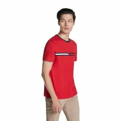 Men's Tommy Hilfiger Tino Logo Tee -Outdoor Clothing Sales 5109060 Apple Red