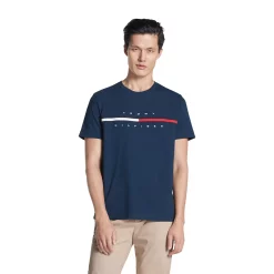 Men's Tommy Hilfiger Tino Logo Tee -Outdoor Clothing Sales 5109060 Navy