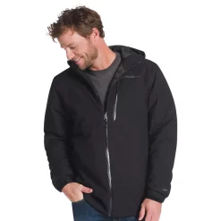 Men's Eddie Bauer Microlite Hooded Storm Jacket -Outdoor Clothing Sales 5114495 Onyx Black