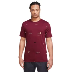 Men's Nike Allover Logo Tee -Outdoor Clothing Sales 5118584 Dark Beetroot
