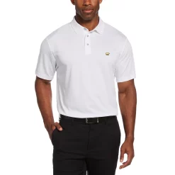 Men's Jack Nicklaus StayDri Regular-Fit Textured Solid Golf Polo -Outdoor Clothing Sales 5119927 Bright White