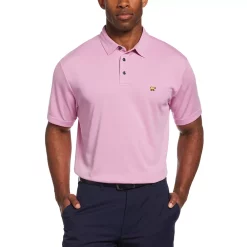 Men's Jack Nicklaus StayDri Regular-Fit Textured Solid Golf Polo -Outdoor Clothing Sales 5119927 Orchid