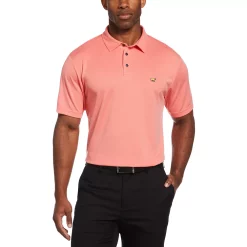 Men's Jack Nicklaus StayDri Regular-Fit Textured Solid Golf Polo -Outdoor Clothing Sales 5119927 Shell Pink
