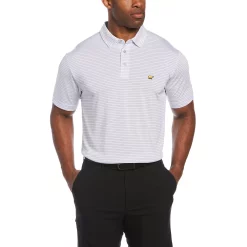Men's Jack Nicklaus StayDri Regular-Fit Striped Performance Golf Polo -Outdoor Clothing Sales 5119960 Bright White