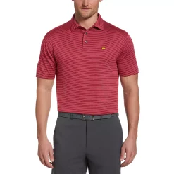 Men's Jack Nicklaus StayDri Regular-Fit Striped Performance Golf Polo -Outdoor Clothing Sales 5119960 Red Bud