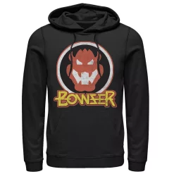 Men's Nintendo Super Mario Bowser Retro Portrait Hoodie