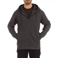 Men's Smith's Workwear Hooded Sherpa-Lined Thermal Jacket -Outdoor Clothing Sales 5156339 Dark Grey