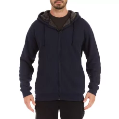 Men's Smith's Workwear Hooded Sherpa-Lined Thermal Jacket -Outdoor Clothing Sales 5156339 Navy