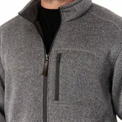 Men's Smith's Workwear Sherpa-Lined Sweater Fleece Jacket -Outdoor Clothing Sales 5156342 ALT4