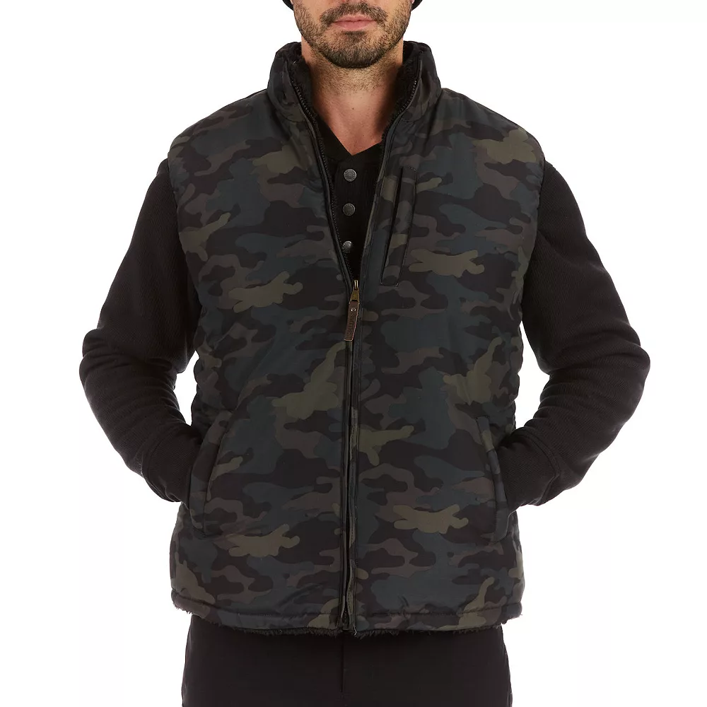Men's Smith's Workwear Camouflage Sherpa-Lined Vest 3 Men's Smith's Workwear Camouflage Sherpa-Lined Vest