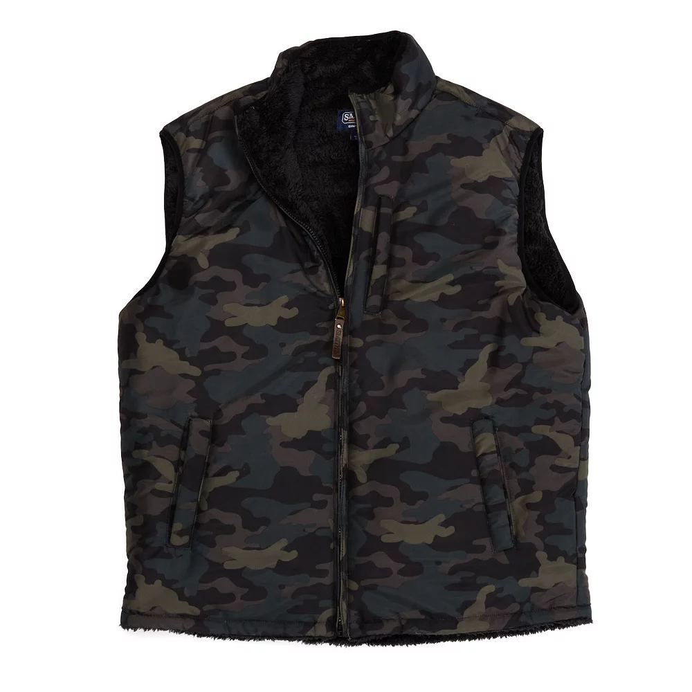 Men's Smith's Workwear Camouflage Sherpa-Lined Vest 5 Men's Smith's Workwear Camouflage Sherpa-Lined Vest - Image 3