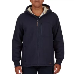 Men's Smith's Workwear Sherpa-Lined Hooded Thermal Shirt Jacket -Outdoor Clothing Sales 5156348 Heather Navy