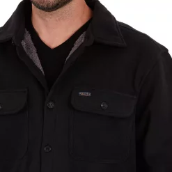 Men's Smith's Workwear Sherpa-Lined Fleece Shirt Jacket -Outdoor Clothing Sales 5156349 ALT3