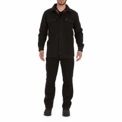 Men's Smith's Workwear Sherpa-Lined Fleece Shirt Jacket -Outdoor Clothing Sales 5156349 ALT5