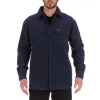Men's Smith's Workwear Sherpa-Lined Fleece Shirt Jacket -Outdoor Clothing Sales 5156349 Navy