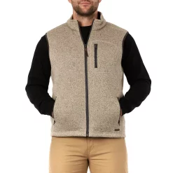 Men's Smith's Workwear Sherpa-Lined Sweater Fleece Vest -Outdoor Clothing Sales 5156715 Oatmeal Heather