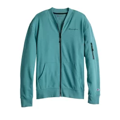 Men's Champion® French-Terry Fleece Bomber Jacket -Outdoor Clothing Sales 5162495 ALT