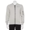 Men's Champion® French-Terry Fleece Bomber Jacket -Outdoor Clothing Sales 5162495 Oxford Gray